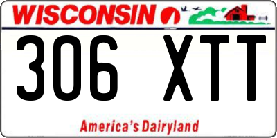 WI license plate 306XTT