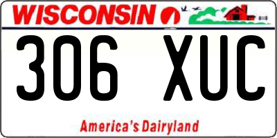 WI license plate 306XUC