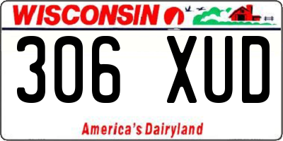 WI license plate 306XUD