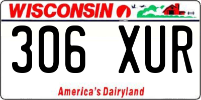 WI license plate 306XUR