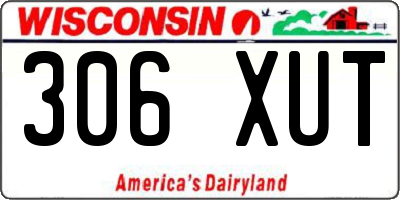 WI license plate 306XUT