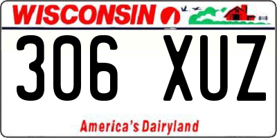 WI license plate 306XUZ