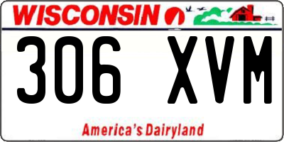 WI license plate 306XVM