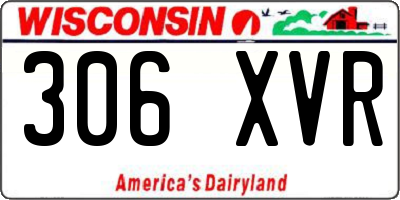 WI license plate 306XVR