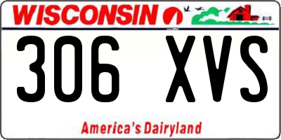 WI license plate 306XVS