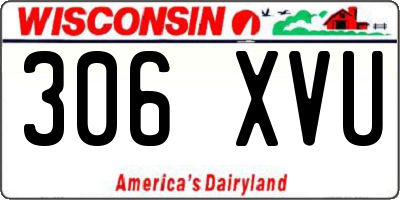 WI license plate 306XVU