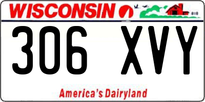 WI license plate 306XVY