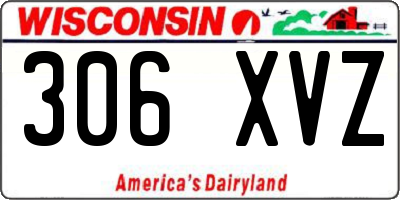 WI license plate 306XVZ