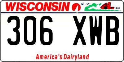 WI license plate 306XWB