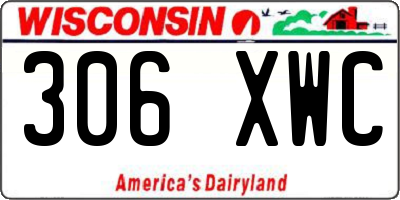 WI license plate 306XWC