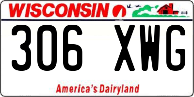 WI license plate 306XWG