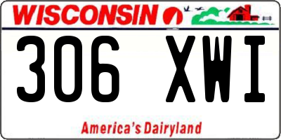 WI license plate 306XWI