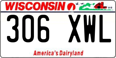 WI license plate 306XWL