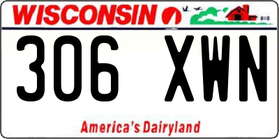 WI license plate 306XWN