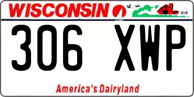 WI license plate 306XWP