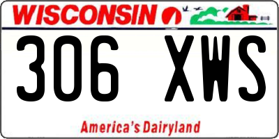 WI license plate 306XWS