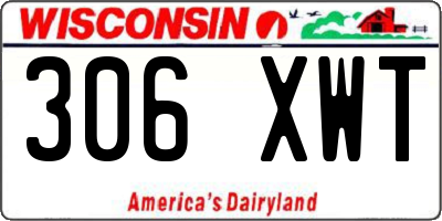 WI license plate 306XWT