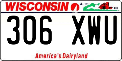 WI license plate 306XWU