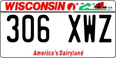 WI license plate 306XWZ