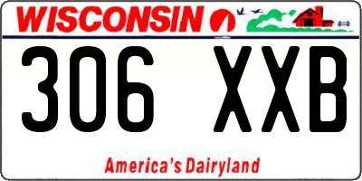WI license plate 306XXB