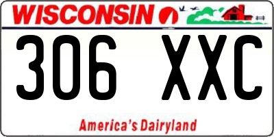 WI license plate 306XXC