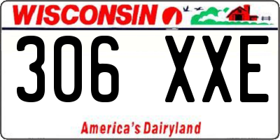 WI license plate 306XXE