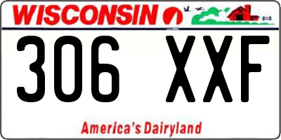 WI license plate 306XXF