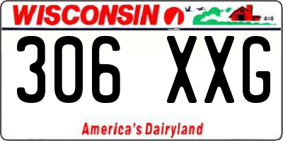 WI license plate 306XXG