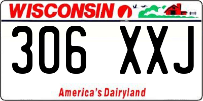 WI license plate 306XXJ