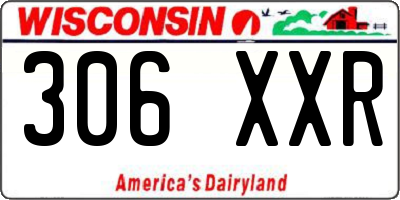 WI license plate 306XXR