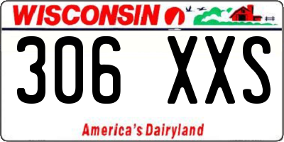 WI license plate 306XXS