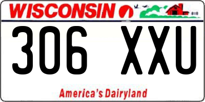 WI license plate 306XXU