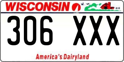 WI license plate 306XXX