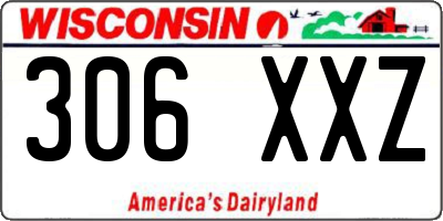 WI license plate 306XXZ