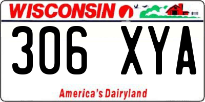 WI license plate 306XYA