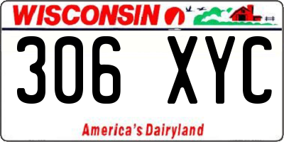 WI license plate 306XYC