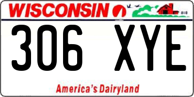 WI license plate 306XYE