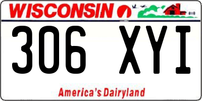 WI license plate 306XYI