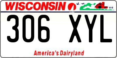 WI license plate 306XYL