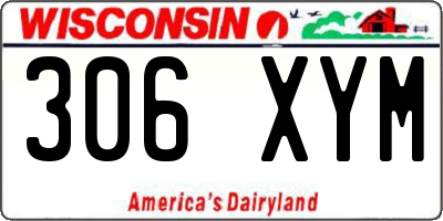 WI license plate 306XYM