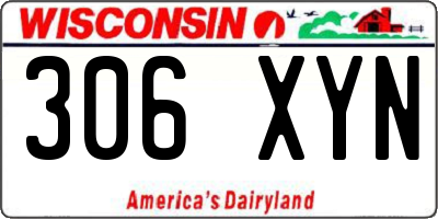 WI license plate 306XYN