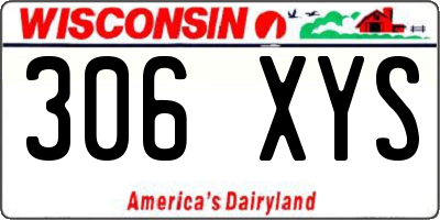 WI license plate 306XYS