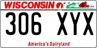 WI license plate 306XYX