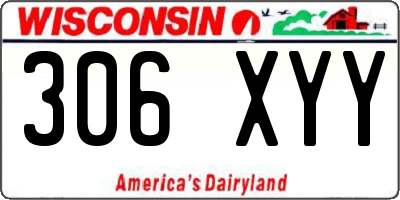 WI license plate 306XYY