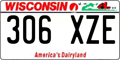 WI license plate 306XZE