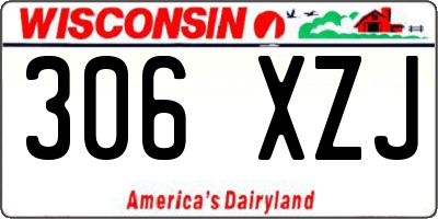 WI license plate 306XZJ