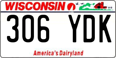 WI license plate 306YDK
