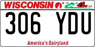 WI license plate 306YDU