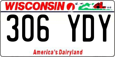 WI license plate 306YDY