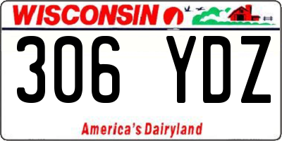 WI license plate 306YDZ